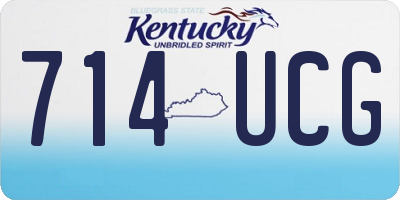 KY license plate 714UCG