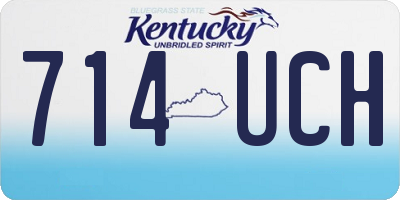 KY license plate 714UCH