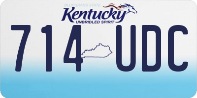 KY license plate 714UDC