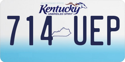KY license plate 714UEP