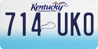 KY license plate 714UKO