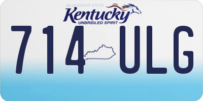 KY license plate 714ULG