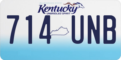 KY license plate 714UNB