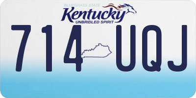 KY license plate 714UQJ