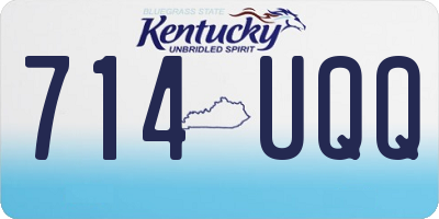 KY license plate 714UQQ