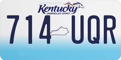 KY license plate 714UQR