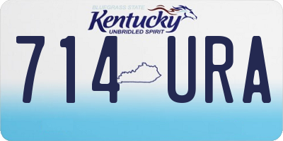 KY license plate 714URA