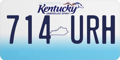 KY license plate 714URH