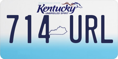KY license plate 714URL