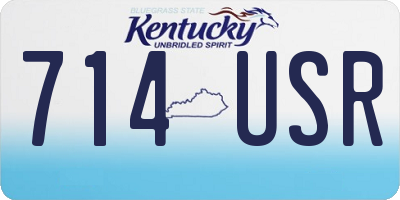 KY license plate 714USR