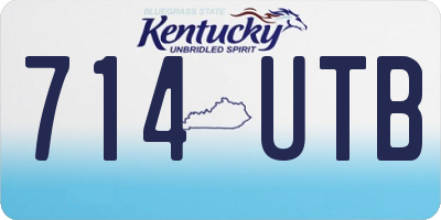 KY license plate 714UTB