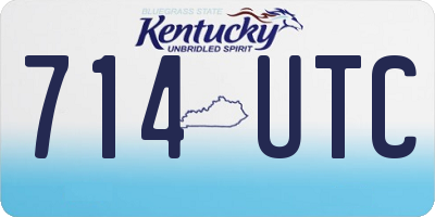 KY license plate 714UTC