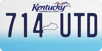KY license plate 714UTD