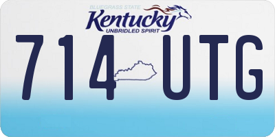 KY license plate 714UTG