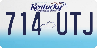 KY license plate 714UTJ
