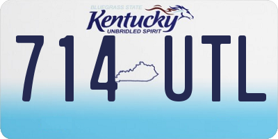 KY license plate 714UTL