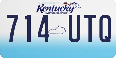 KY license plate 714UTQ