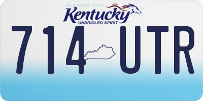 KY license plate 714UTR