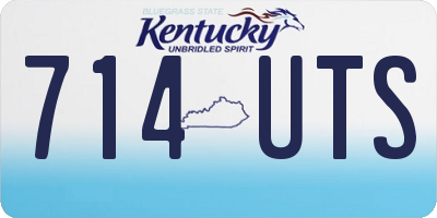 KY license plate 714UTS