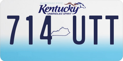 KY license plate 714UTT