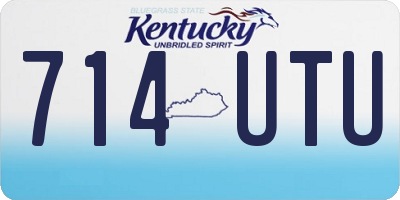 KY license plate 714UTU