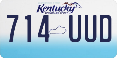 KY license plate 714UUD