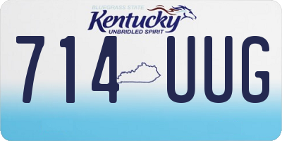KY license plate 714UUG