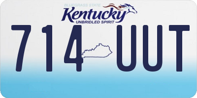 KY license plate 714UUT