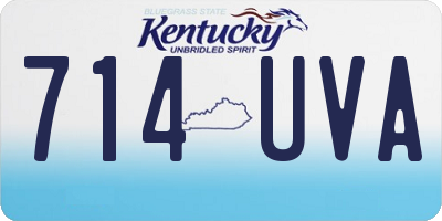 KY license plate 714UVA