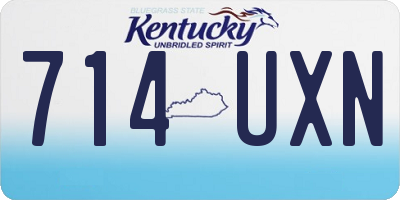 KY license plate 714UXN