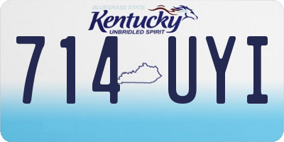 KY license plate 714UYI