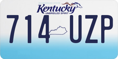 KY license plate 714UZP
