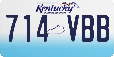 KY license plate 714VBB