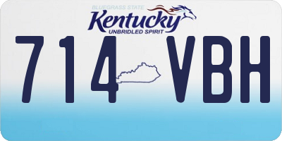 KY license plate 714VBH