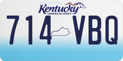 KY license plate 714VBQ