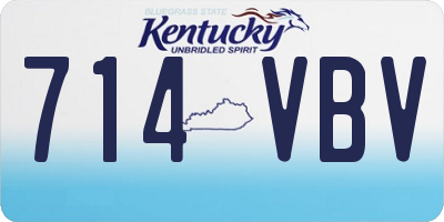 KY license plate 714VBV