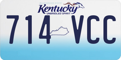 KY license plate 714VCC