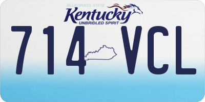 KY license plate 714VCL