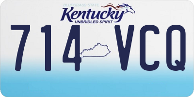 KY license plate 714VCQ