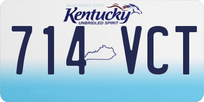 KY license plate 714VCT