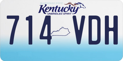 KY license plate 714VDH