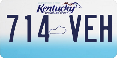 KY license plate 714VEH
