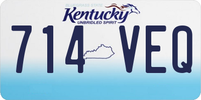 KY license plate 714VEQ