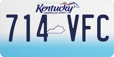 KY license plate 714VFC