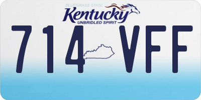 KY license plate 714VFF