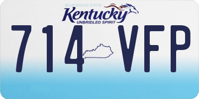 KY license plate 714VFP