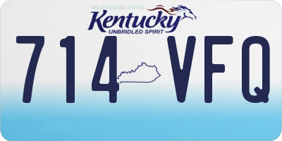 KY license plate 714VFQ