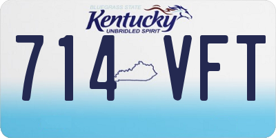 KY license plate 714VFT
