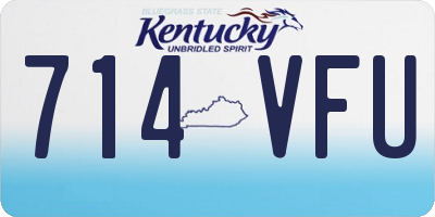 KY license plate 714VFU