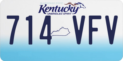 KY license plate 714VFV